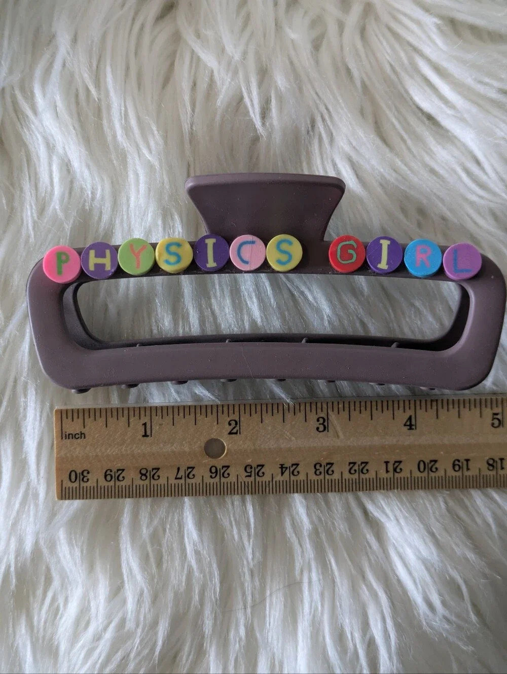 Physics Girl Hair Clip Claw Style Handcrafted | NWT